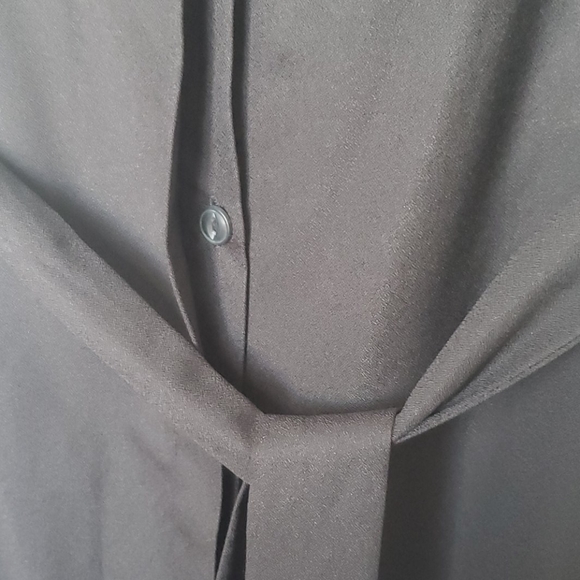 Little Black Button Up Dress - Picture 4 of 4